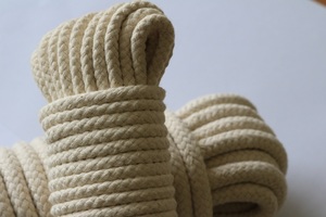 <strong>Hitech</strong> Rope Factory 5/16'' Diameter *100' Length Natural Color <strong>Pro</strong> Series Studio Grade Braided Sash Cord - Product Image 5