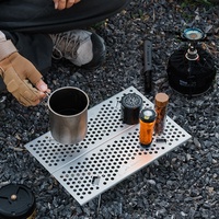 Mini table légère pliable, bureau à thé en alliage d'aluminium, pour camping en plein air, barbecue, meubles d'extérieur portables multifonctionnels