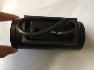 LED 6W esterno esterno nero IP65 perimetrale rotondo applique da parete con cornice a forma rotonda - Product Image 2