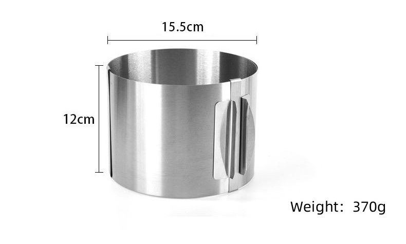 Hauteur: 12CM [anneau rétractable de gâteau de 6-12 pouces]