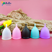 Gran oferta, copa menstrual de silicona de grado médico, copas menstruales reutilizables de silicona para mujer