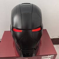 Casque de super-héros MK 5 portable noir mat pour cosplay – Vente chaude