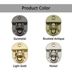 Bán buôn túi phần cứng <span class=keywords><strong>D</strong></span> Vòng Kẽm hợp kim Túi xách lần lượt khóa Clasp kim loại túi Twist khóa cho PURSE làm - Product Image 3