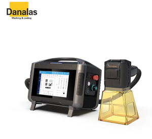 DANA 30W Tragbare hand gehaltene kleine Faserlaser ätz vorrichtung Elektrische Codier maschine mit Holz verpackung - Product Image 1