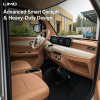 Camioneta Eléctrica LIMO EV, Estándar de Exportación, Vehículo de Cuatro Ruedas, Mini Camión Volquete Eléctrico, Camión de Carga Eléctrico con Caja