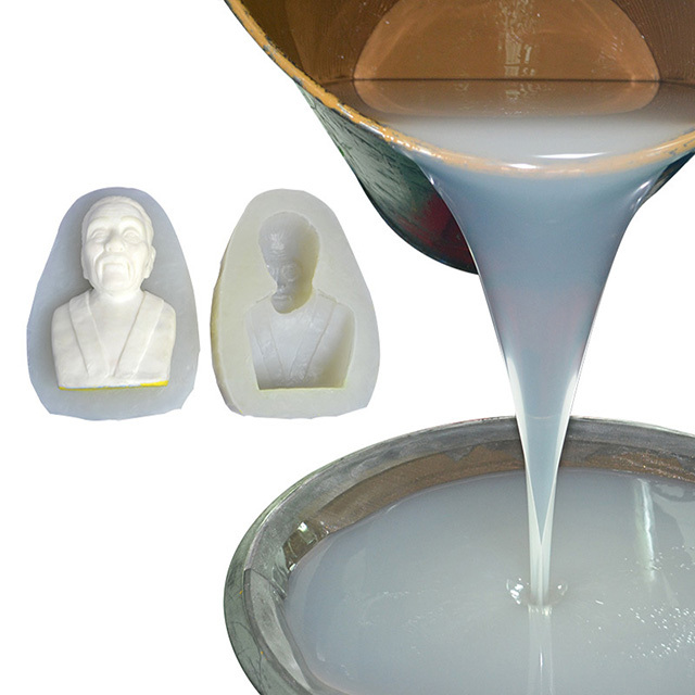 Liquid flexible rtv silicone rubber gypsum moulds making