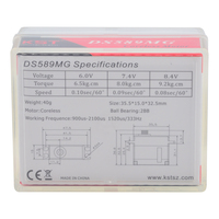 Aoda KST DS589MG 9.2kg Plateau cyclique Micro Digital Servo pour Goblin 500 / 500 Sport RC Helicopter RC Car Robot Arm Airplane Parts
