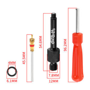 Adaptateur de <span class=keywords><strong>valve</strong></span> d'<span class=keywords><strong>amortisseur</strong></span> arrière de vélo de montagne MUQZI, pièces de suspension, outils de réparation, convertisseur en alliage d'aluminium anti-fuite - Product Image 3