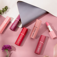 Crayon à lèvres pigmenté longue tenue, effet velours scintillant, résistant à l'eau, pour le maquillage quotidien au bureau