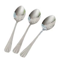 Cuillère à pointe fine en acier inoxydable 304 de qualité supérieure, ustensile pour café, thé, dessert, durable, vaisselle pour la maison et les restaurants