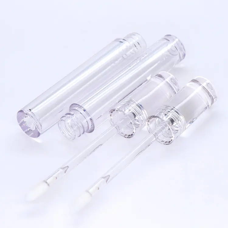 storage tube whole sale clear lipgloss tube 5ml empty clear wand tubes 100pcs lipgloss packaging
