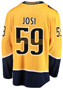 Jersey hoki es jahitan baru 59 Roman Josi 9 Filip Forsberg 90 Ryan Juuse Saros 2025 - Product Image 3