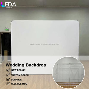 LEDA Simple Rounded 3D Background <b>Wedding</b> Ceremony Decor Metal Backdrop <b>Frame</b> for Outdoor Event Stage - Product Image 4