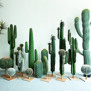 Cactus artificiel en plastique, fausse boule de cactus <span class=keywords><strong>du</strong></span> désert, grande pièce décorative pour aménagement sous escalier - Product Image 5
