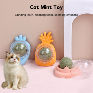360 ° <span class=keywords><strong>Catnip</strong></span> para gatos Wall <span class=keywords><strong>Catnip</strong></span> Rollerball Bola para lamer Cat Nips Mint on Wall <span class=keywords><strong>Crack</strong></span> Balls Lickable Play Masticar Limpieza de dientes - Product Image 5
