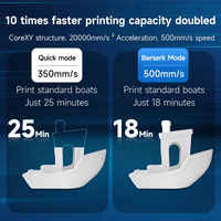 Kingroon Vente en gros KLP1 Klipper Grande imprimante 3D FDM fermée à nivellement automatique à grande vitesse Core-xy