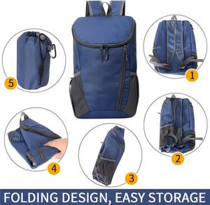 Nuovo Zaino da Viaggio Leggero e Pieghevole Multifunzionale Impermeabile di Grande Capacità per Attività all'Aperto con Logo Personalizzato - Product Image 4