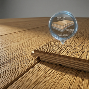 <span class=keywords><strong>Parquet</strong></span> en chêne massif brossé de qualité supérieure, motif chevron, multicouche, pour salon et villa - Product Image 2