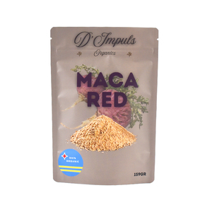 ถุงพลาสติกแบบซิปล็อคเนื้อแมทท์แบบกำหนดเองได้ พร้อมซิปแบบตั้งได้ สำหรับบรรจุผงซูเปอร์ฟู้ด ผงมาคา - Product Image 2