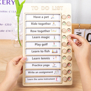 Montessori <span class=keywords><strong>per</strong></span> fare lista piano di apprendimento Puzzle <span class=keywords><strong>giochi</strong></span> da tavolo sviluppare abitudini Checklist checkcheckchart giocattoli educativi <span class=keywords><strong>per</strong></span> bambini ragazzi ragazze - Product Image 3