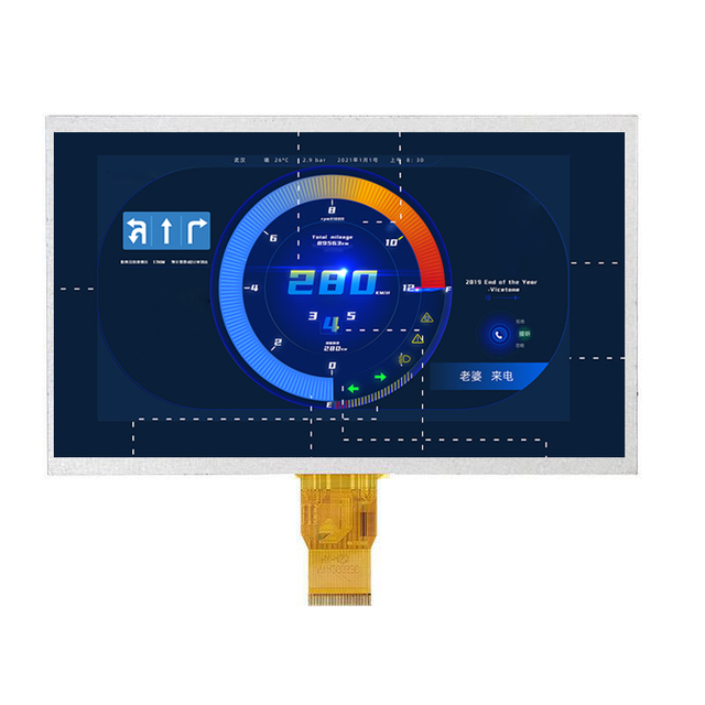 Huaxin 7.0 Inch IPS TFT LCD Display Module 1024x600 LVDS Capacitive Touch High Brightness 1000 Nits Industrial