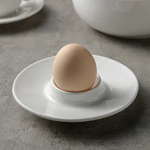 新设计陶瓷蛋盒2022现代白色陶瓷餐具批发餐厅Vaisselle豪华陶瓷蛋盒