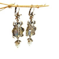 Boucles d'oreilles légères et hypoallergéniques en coquille d'ormeau colorée, style bohème classique, accessoires de fête avec placage or, cadeau