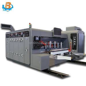 Máquina Automática Multicolor para Impresión, Ranurado y Troquelado <span class=keywords><strong>de</strong></span> Cartón con <span class=keywords><strong>Componentes</strong></span> Centrales PLC - Product Image 1