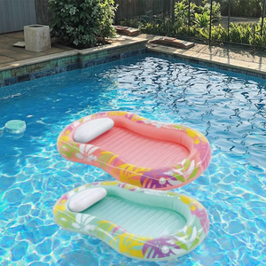 INTEX 57803 TROPICAL <span class=keywords><strong>OASIS</strong></span> LOUNGER, Tumbona Inflable para Piscina, Silla Flotante con Almohada y Portavasos, 2.06mX1.22m - Product Image 3