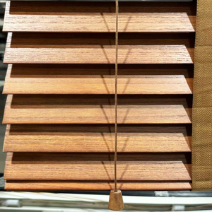 Rèm cửa sổ hàng ngày với cài đặt tích hợp paulownia nhuộm thanh rèm Venetian rèm cửa sổ đa năng - Product Image 4