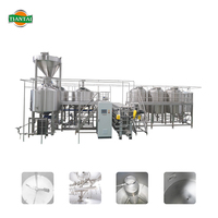 Ensemble complet d'équipement de brassage de bière automatique avec cuve sous pression de 1000L, 2000L, 3000L, 5000L, solution de ligne de production de brasserie