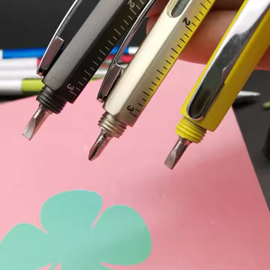 Bolígrafo táctico de plástico para <span class=keywords><strong>hombre</strong></span>, regalos únicos, bolígrafo Stylus, regla, destornillador de calibre de nivel, 6 en 1, bolígrafo multiherramienta de fontanero - Product Image 2