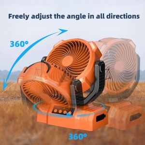 USB Charging Table Camping <b>Fan</b> with LED Light 10000mAh Desk Ventilateur Rechargeable 4speed Portable Usb <b>Fan</b> for Home - Product Image 5