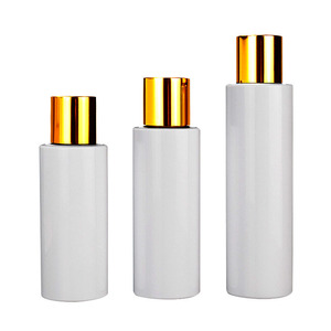 Bouteilles de Toner en Plastique PET 100ml 120ml 150ml avec Bouchon Disque Doré pour Gel Douche, Cosmétiques, Lotion, Nettoyant Corps, Bouchon à Vis pour Shampoing - Product Image 1
