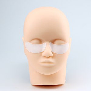 Têtes de mannequin réalistes blanches plates pour <span class=keywords><strong>la</strong></span> pratique des cils, support de chapeau DIY, présentoir de perruque, poupée avec support réaliste pour l'entraînement aux cils - Product Image 5