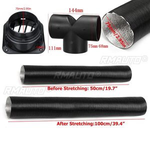 Kit de Repuesto para Calefactor de Coche de 75mm, Tubo de Ducto de Escape, Conector en Y para Salida de Aire, Compatible con Webasto, Dometic, Planar - Product Image 6
