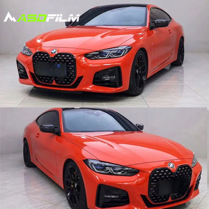 ASD Film Hot Sales Magic Color PVC <strong>Wrap</strong> Vinyl Car Wrapping <strong>Vnyl</strong> Roll Film Sticker in Stock Wholesales PET Lava Orange - Product Image 5