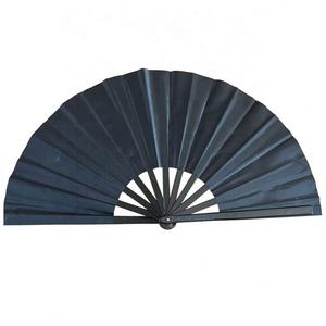 Suministro directo de fábrica Costillas de plástico coloridas Abanicos plegables a mano Ventilador grande Rave para fiesta y regalo - Product Image 6