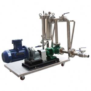 Filtre à sac pour liquides à haute viscosité pour pompes à engrenages, adapté à la colle, à la peinture, aux revêtements et autres liquides à haute viscosité - Product Image 1