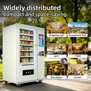 Máquina expendedora de snacks de gran capacidad que ofrece alimentos y bebidas, con pago en efectivo, con monedas y tarjetas, ideal para oficinas/hospitales. - Product Image 2