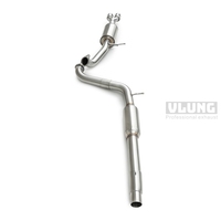 Système d'échappement sport en acier inoxydable 304 haute performance pour Volkswagen Polo GTI 1.4T 2009-2017