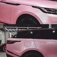 WRAPMASTER 5*59FT Film vinyle pour voiture imperméable super brillant Macaron brillant nacré rose cerise