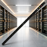 PDU intelligent certifié UL avec télécommande, 36 prises IEC C13 C19, PDU commuté avec 9 disjoncteurs
