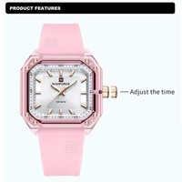 Nouveau modèle NAVIFORCE NF7106 montre femmes mode bracelet en silicone montre de sport pour étudiants montres à quartz lumineuses étanches
