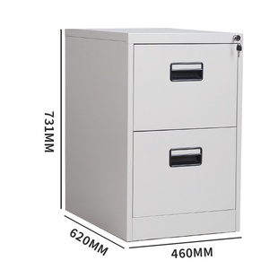 Văn phòng nhà trường trắng <span class=keywords><strong>2</strong></span> ngăn kéo kim loại Tủ hồ sơ thép chỉ số Thẻ Văn Phòng lưu trữ tủ - Product Image 3