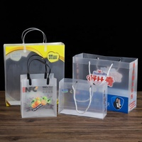 Sac fourre-tout transparent en plastique PP de haute qualité à prix de gros pour l'emballage