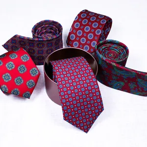 TONIVANI-42 Gros Shengzhou Chine Rouge Numérique Imprimé Cravate Polyester Impression Mens Ties Imprimer Maigre Cravates Pour Le Mariage