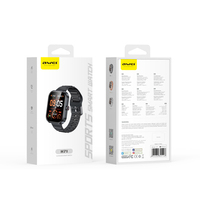 Montre connectée H71 avec écran TFT carré, étanche IP67, suivi du sommeil, suivi d'activité, rappel d'appel, bracelet en gel de silice