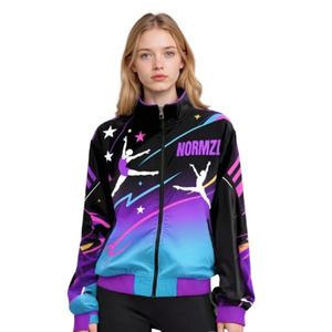 Diseño personalizado Baile Calentamiento Sublimación Cheer Practice Wear Chaquetas Cheerleading Warm up Outwear - Product Image 6