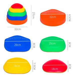 Pillole impilabili morbido al coperto per bambini colorati in plastica da palestra giocattolo con trave di equilibrio per bambini - Product Image 2